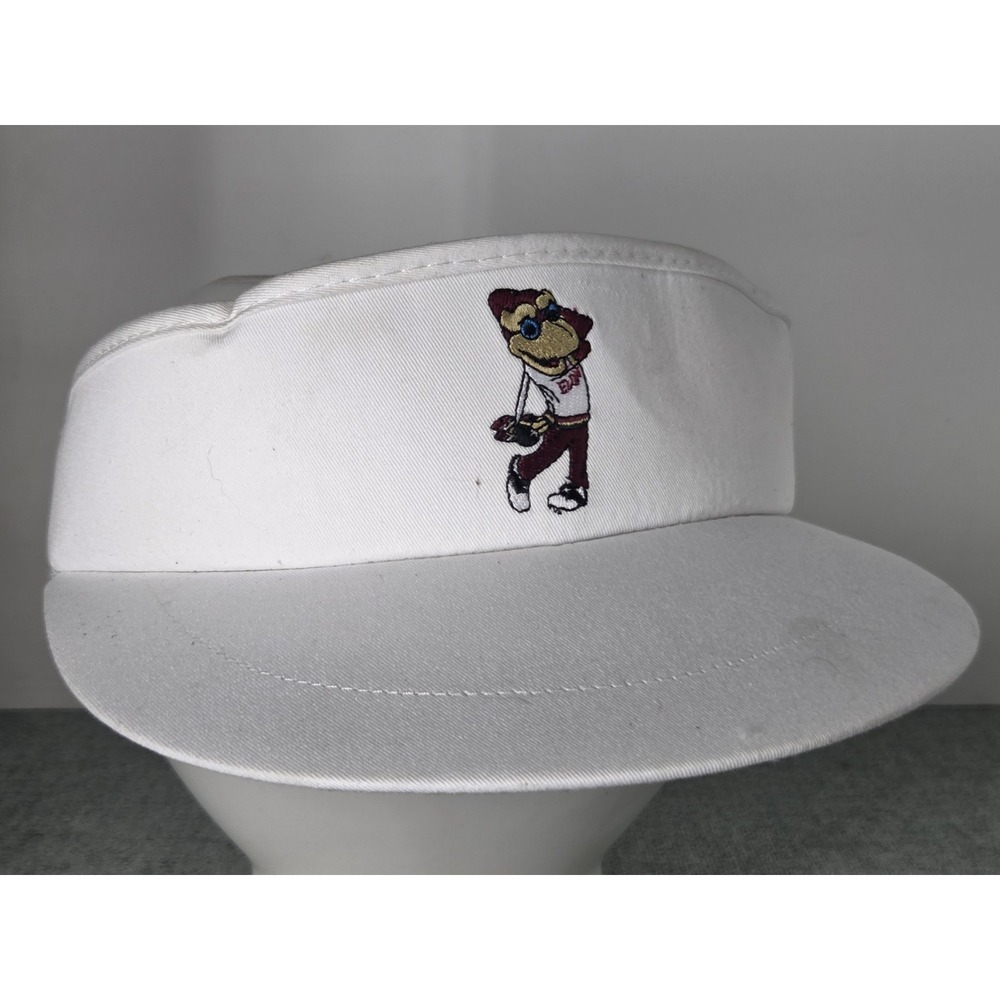 Elon University Golf Visor Hat Cap White Imperial Made In USA